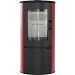 Kachlová kamna KRATKI KOZA AB S DR červená